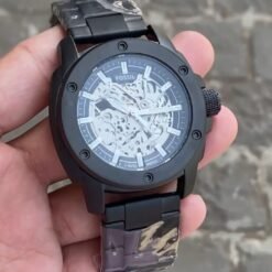 Fossil New Black Metal Automatic Watch
