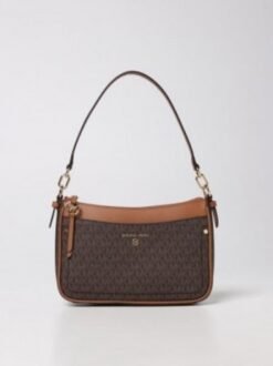 MICHAEL KOR_S JET SET MEDIUM LOGO SHOULDER SLING WITH OG BOX AND DUST BAG (BIEGE BROWN)283