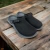 CROCS  LITERIDE 360 CLOGS ( BLACK  & GRAY )